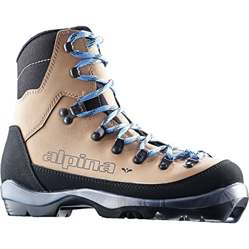 Alpina Sports Women’s Montana Eve Backcountry Cross Country Nordic Ski Boots, Brown/Black/ ...