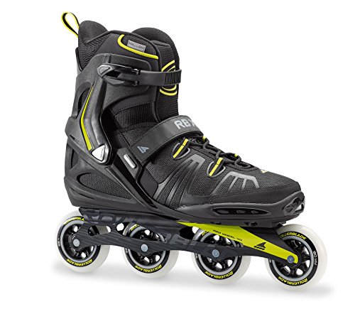 Rollerblade RB XL Men’s Adult Fitness Inline Skate, Black and Lime, High Performance Inlin ...