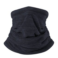 JIUSY Soft Fleece Neck Gaiter Warmer Face Mask Cover for Cold Weather Gear Winter Outdoor Sports ...
