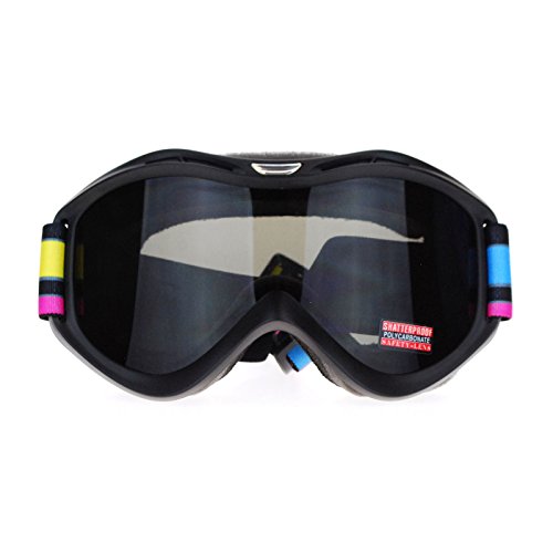 Unisex Pop Geometric Art Print Band Anti Fog Lens Large Snowboard Ski Goggle Black Lens