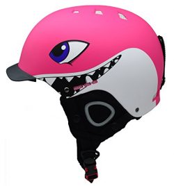 BeBeFun Kids and children ski skate snowboard snow sports Helmet with removable Mini Visor age 3 ...