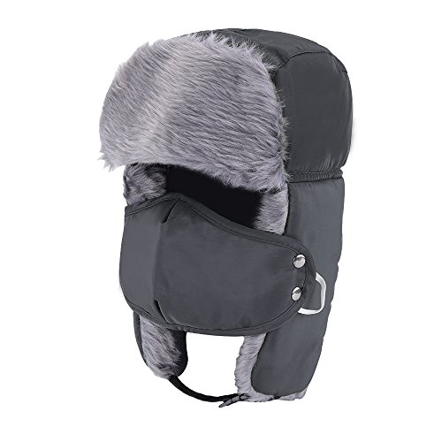 Prooral Unisex Winter Trooper Trapper Hat Hunting Hat Ushanka Ear Flap Chin Strap and Windproof ...