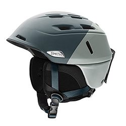 Smith Optics Adult Camber Ski Snowmobile Helmet – Matte Thunder Gray Split / Medium