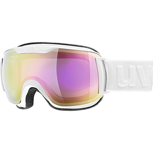 Uvex Downhill 2000 S FM Womens Snow Goggles One Size White ~ Pink