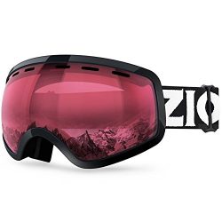 Zionor Lagopus X Mini Kids Snowmobile Snowboard Skate Ski Goggles with 100% UV Protection Anti-f ...