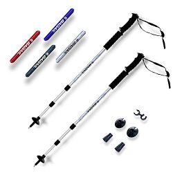 BAGAIL trekking Poles Anti Shock Adjustable Hiking Walking All-around Trail Poles with EVA Foam  ...