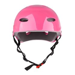 MagiDeal CE Approved Water Sports Safety Helmet S/M/L – Pink, S