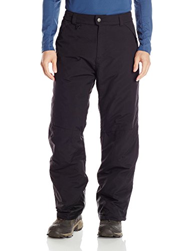 White Sierra Men’s 32″ Inseam Toboggan Insulated Pants, Black, Large