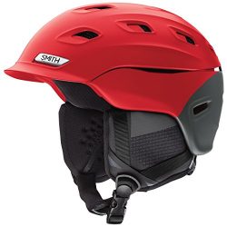 Smith Optics Adult Vantage Ski Snowmobile Helmet – Matte Fire Split / Medium