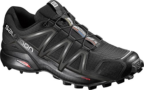 Salomon Men’s Speedcross 4 Trail Runner, Black A1U8, 10.5 M US
