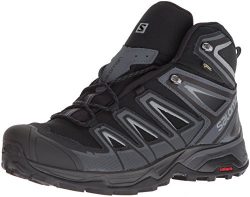 Salomon Men’s X Ultra 3 Mid GTX Trail Running Shoe, Black, 11.5 M US
