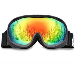 AKASO Ski Goggles An-ti Fog Double Lens Skate Glasses For Men,Women & Youth, UV protection W ...