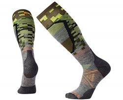 SmartWool Men’s PhD Ski Medium Pattern Socks (Medium Gray) Large