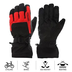 Mounchain Winter Ski Gloves Waterproof Windproof and Breathable Snow Gloves Fit Women and Men wi ...