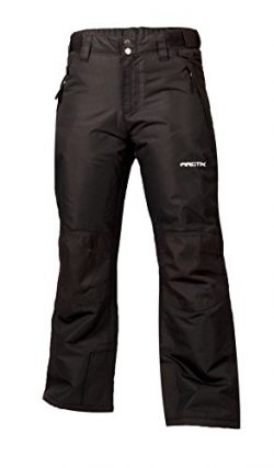 Arctix Youth Snow Pants with Reinforced Knees and Seat, Black, X-Large