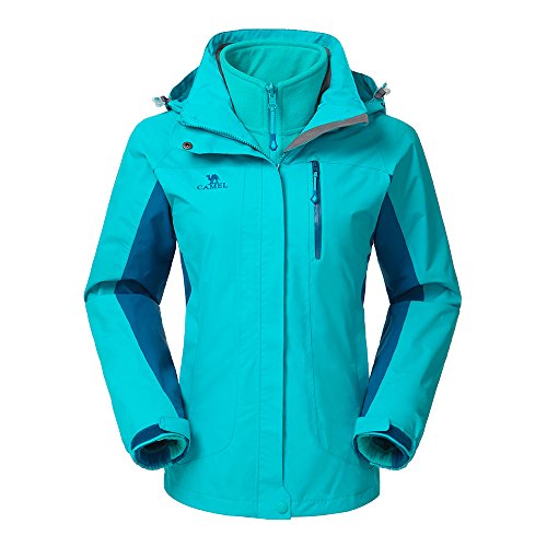Camel Women’s 3-in-1 Systems Jacket WaterProof Color Blue