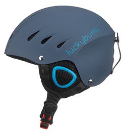 Lucky Bums Snow Sport Helmet, Matte Steel/Blue, Small