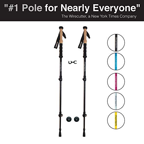 Montem Ultra Strong Trekking Poles, Black , One Pair