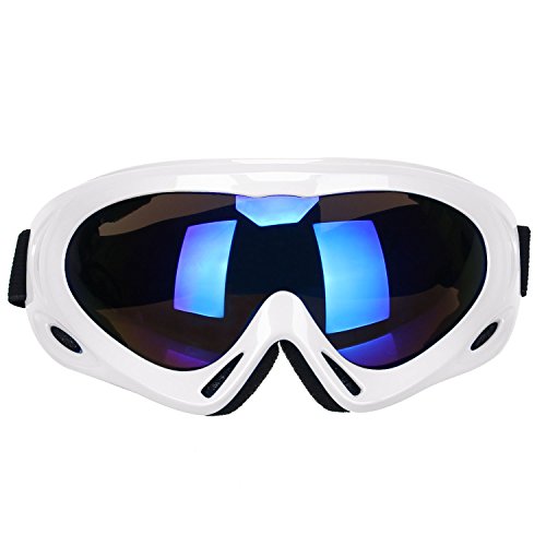 GARDOM Ski Goggles, Snowboard Goggles Safety Glasses Lightweight Unbreakable UV Resistant with A ...