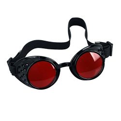Careonline Vintage STEAMPUNK GOGGLES Glasses COSPLAY PARTY Sunglasses Eyewear Safty Goggles