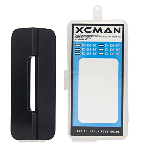 XCMAN Alpine Snowboard Hard Aluminum Racing Side Bevel Angle File Guide CNC Precision Made (88 d ...