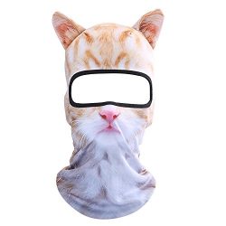 GANWAY Outdoor Sport Sunscreen Headgear Cycling Cap Winter Ski Mask Balaclava Beanie Cute Women  ...