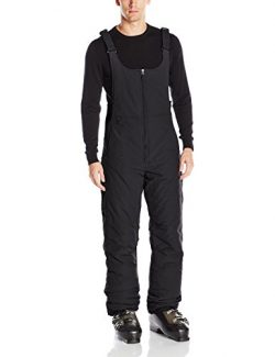 White Sierra Men’s Toboggan Insulated Bib, Black, X-Large