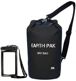 Earth Pak -Waterproof Dry Bag – Roll Top Dry Compression Sack Keeps Gear Dry for Kayaking, ...