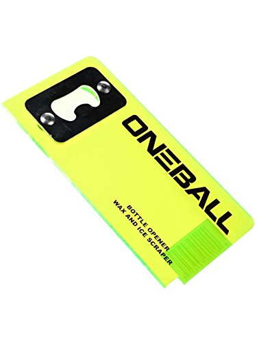 OneBallJay Ski and Snowboard Wax Scraper W/ Built in Bottle Opener