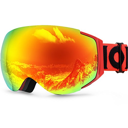 Zionor X10 Ski Snowboard Snow Goggles OTG for Men Women Youth Anti-fog UV Protection Helmet Comp ...