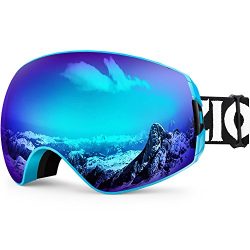 Zionor XA Ski Snowboard Snow Goggles for Men Women Anti-fog UV Protection Spherical Dual Lens Design