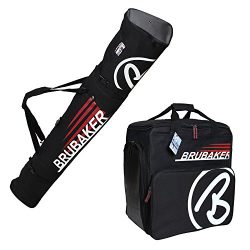 HENRY BRUBAKER “Champion” Combo Ski Boot Bag and Ski Bag for 1 Pair of Ski up to 170 ...
