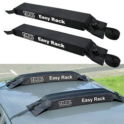 TIROL Universal Auto Soft Car Roof Rack Carrier Luggage Easy Rack(2 Piece)