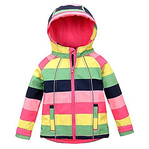 M2C Outdoor Kids Thermal Fleece Sweater Windproof Coat Red 6T
