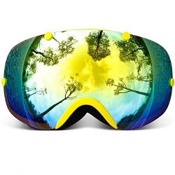 COPOZZ Snowboard Goggles, G4 Womens Mens Ski Snow Snowboarding Goggles – Double Lens Anti  ...
