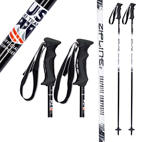 Zipline Ski Poles Carbon Composite Graphite Lollipop U.S. Ski Team Official Ski Pole – Cho ...