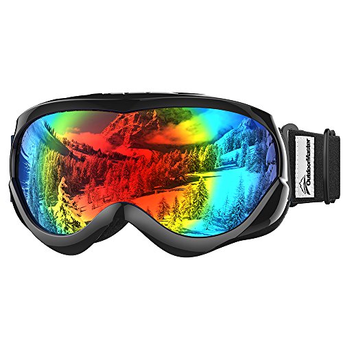 OutdoorMaster Kids Ski Goggles – Helmet Compatible Snow Goggles for Boys & Girls with ...