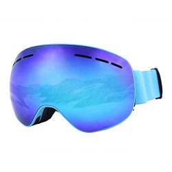 LITFAD Ski Snowboard Revo OTG Goggles – Frameless Anti-fog 100% UV400 Protection Magnet De ...