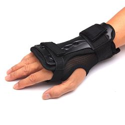 Andux Ski Gloves Extended Wrist Palms Protection Roller Skating Hard Gauntlets Adjustable Skateb ...