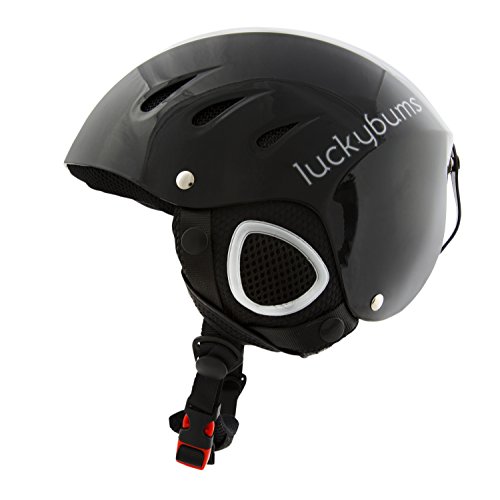 Lucky Bums Snow Sport Helmet, Metallic Black, Medium