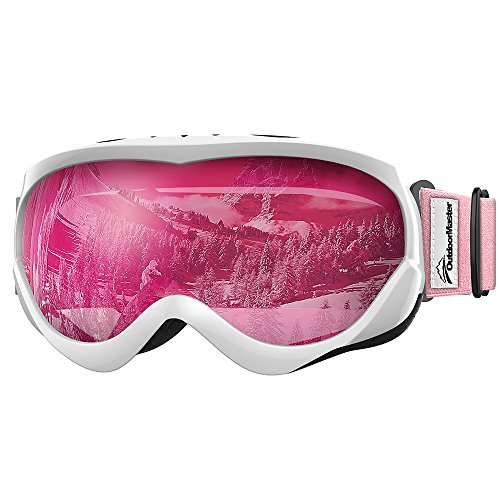 OutdoorMaster Kids Ski Goggles – Helmet Compatible Snow Goggles for Boys & Girls with ...