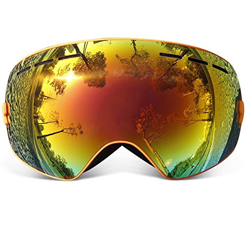 COPOZZ Ski Goggles, G1 Mens Womens Ski Snowboard Snowboarding Goggles – Over Glasses Doubl ...